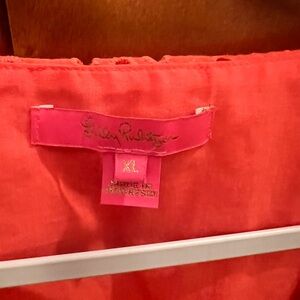Lilly Pulitzer Vibrant Coral Blouse